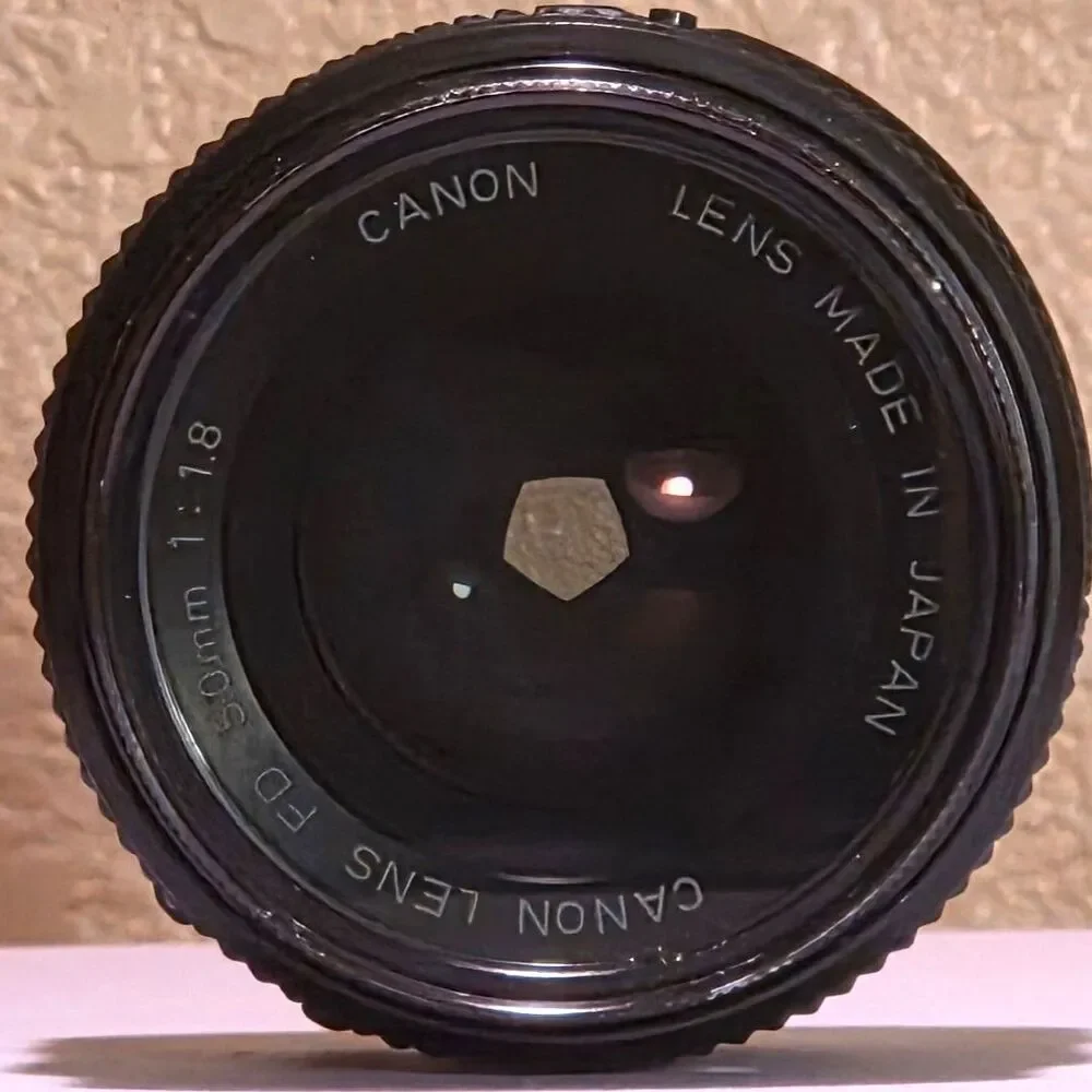 Canon AE-1 Film Camera Tested Working Canon FD 50mm f1.8 Lens Cover Tamrac Strap